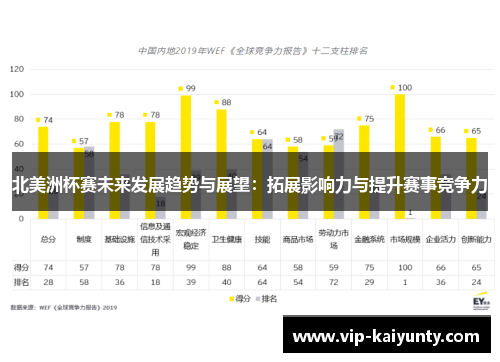 北美洲杯赛未来发展趋势与展望：拓展影响力与提升赛事竞争力